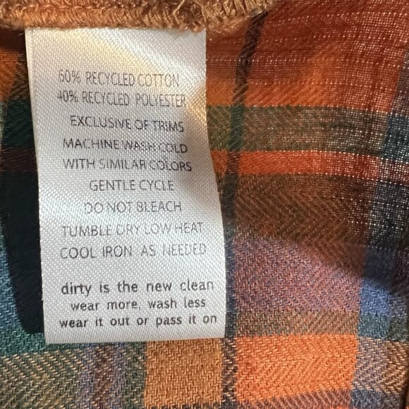 Toad & Co Women Hartland ShirtDress Plaid Flannel Short Sleeve Small size - Picture 9 of 12